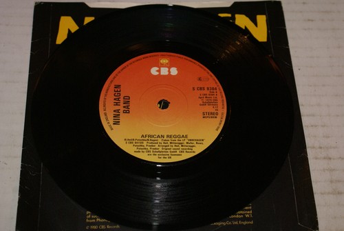 Nina Hagen Band African reggae 7" Single Recoord 1980 Uk Import Vg+/Nm- Oop - Picture 3 of 4