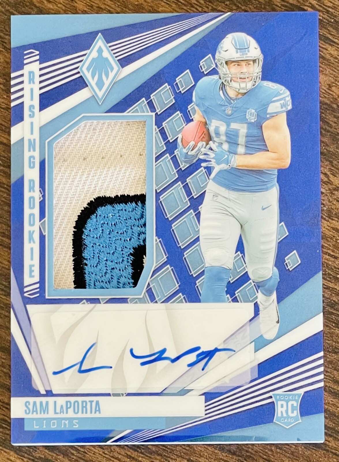 SAM LAPORTA 2023 Phoenix Rising Materials Signatures Hat RPA /10 Lions RC