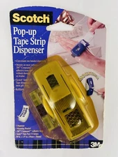 Scotch Pop-Up Gift Wrap Tape Silver Dispenser & One Tape Pad 75 Strips