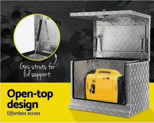 30"X20"X22" Generator Tool Box Aluminium Camper Caravan UTE/Car/Truck Toolbox - Image 4 of 4