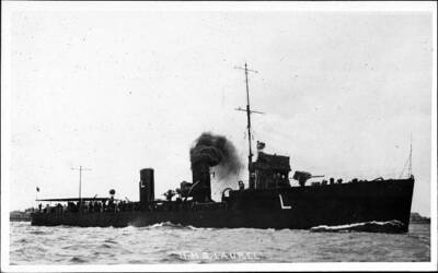 British Royal Navy Battleship Destroyer HMS Laurell SHIPPING NAVAL OLD PHOTO