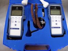 Cased Pair of COMARK N5001 USB HACCP Auditor Electronic Thermometers