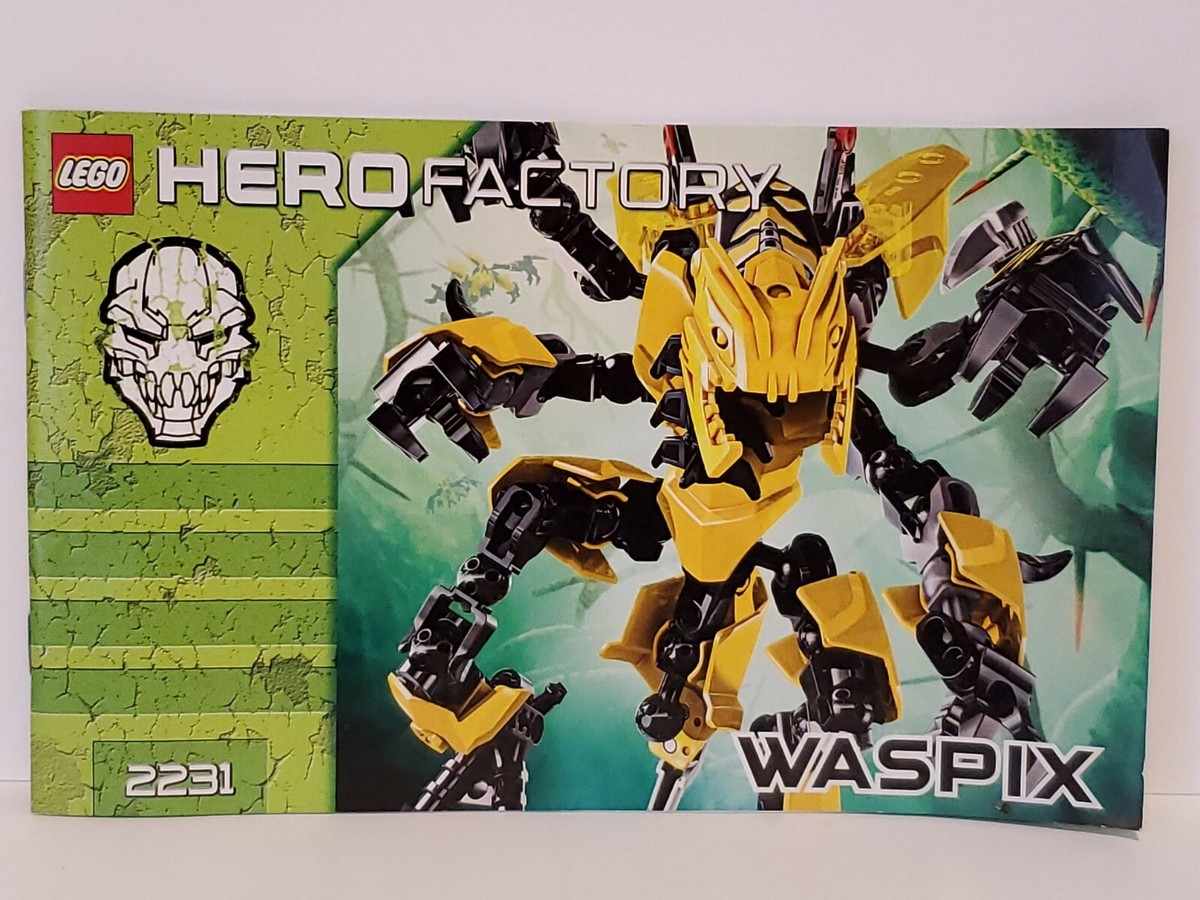 100% Complete & Retired Lego Hero Factory Waspix (2231) with