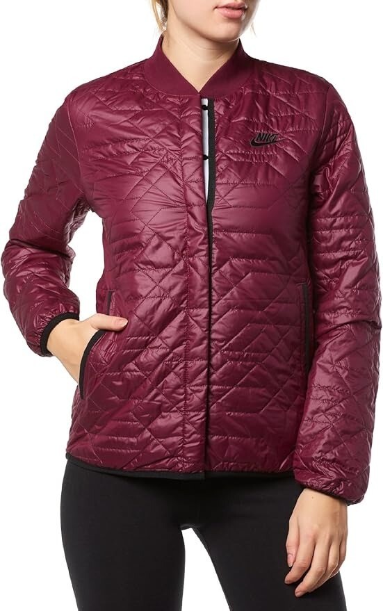 SACAI X NIKE Nike Sportswear Giacca Viola Trapuntata Leggera Snap Puffer Taglia S