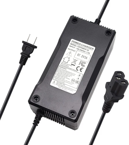 67.2V 3A Lithium Battery Charger IEC Connector Charger