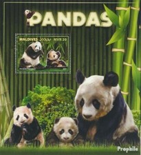 maldives bloc-feuillet 1109 neuf 2017 Pandas