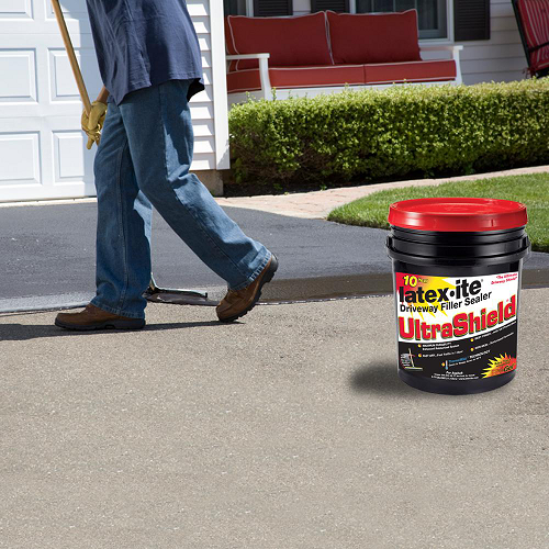 Ultra Shield Driveway Filler Sealer 4.75 Gal. Durable NonSkid Repair