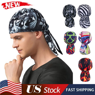 Cooling Helmet Liner Do Dew Rag Skull Cap Beanie Bandana Head Wrap Hat for Men