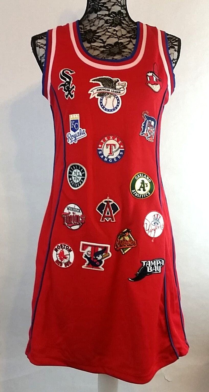 Cooperstown Collection Womens AMERICAN LEAGUE Baseball Jersey Tank Dress  YANKEES