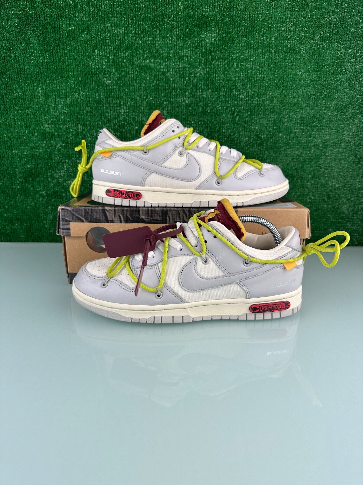 OFF WHITE X NIKE Taglia 8 5 Nike Off White x Dunk Low 08 di 50