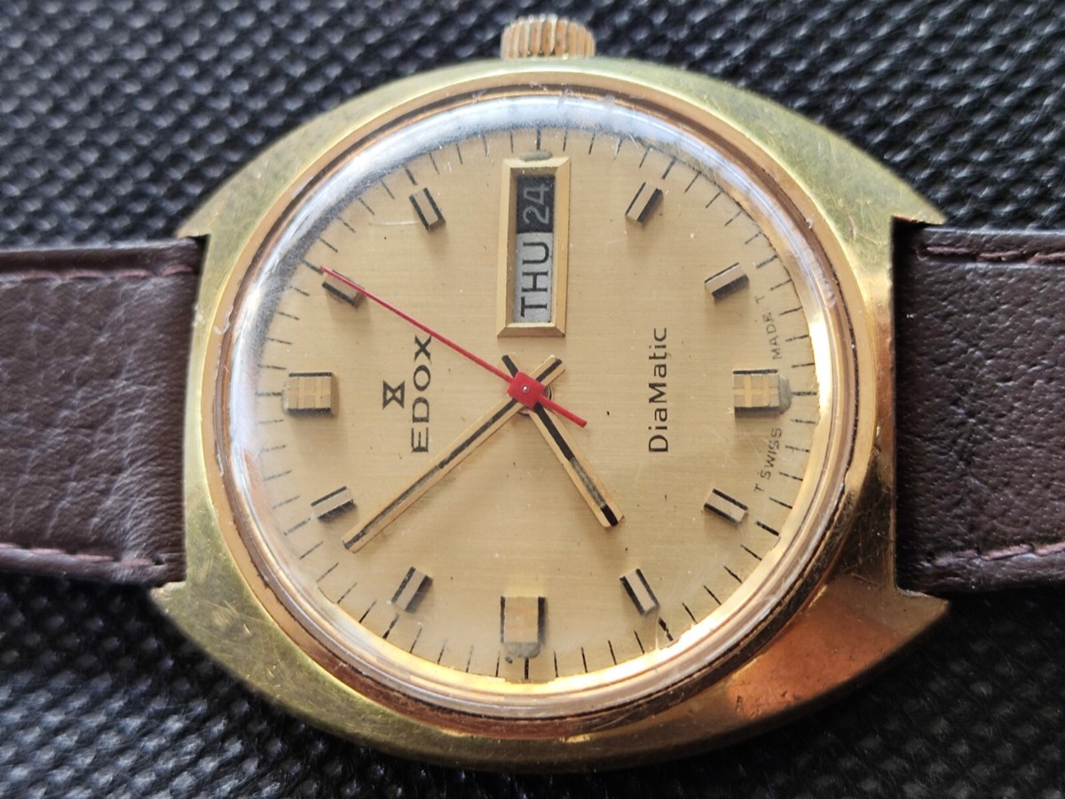 EDOX DIA-MATIC 5000 自動巻き ヴィンテージ 腕時計 【公式通販】