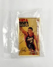 SCOTTIE PIPPEN 1996 Atlanta Olympic Games Hat Vest Lapel Pin CHICAGO BULLS USA 