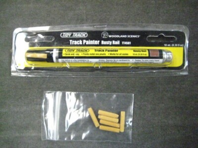 Woodland Scenics 4581 Tidy Track Rusty Rail Color Track Pen w 6 extra tips
