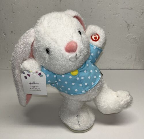 Plush Hallmark Easter Bunny Hoppy Singing & Dancing Bunny New W/Tags 2018 (ct2)