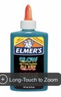 Elmer's Washable Glow In The Dark Glue  Blue Sparkles, Safe NonToxic, New! C25 — photo 2