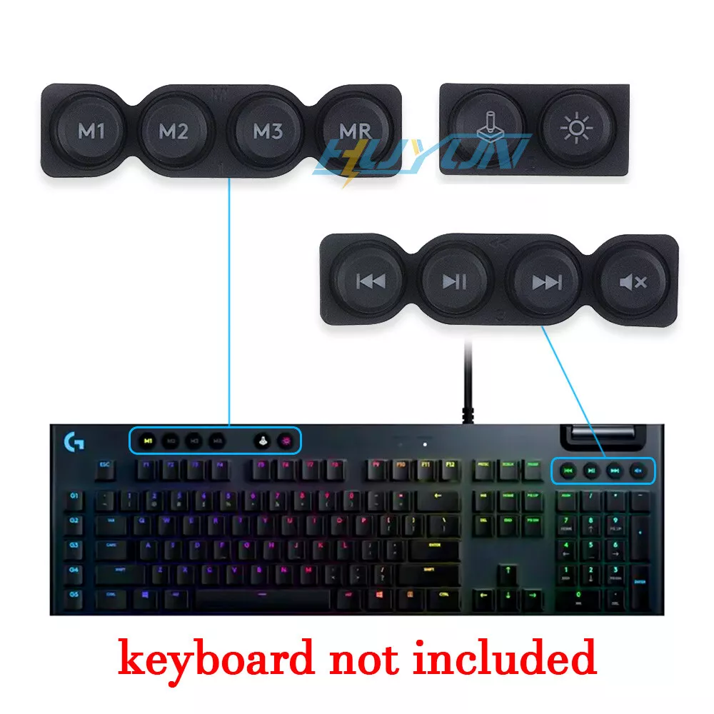 Multimedia Keycaps for Logitech G915 G913 G815 G813 TKL Mechinical