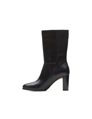 Clarks Ladies Mid Calf Boots KARAMO MID Black Leather UK 7 D EU 41 - Picture 6 of 6