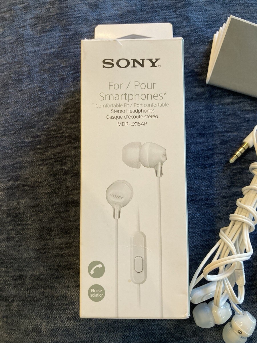 Sony Headphones MDR-EX15AP Open Box, New