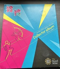 EMPTY OLYMPIC COIN ALBUM PREOWNED GOOD BUT NOT PERFECT CONDITION-no coins