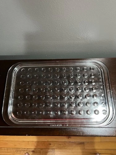 Pyrex Glass Bubble Circle Casserole Dish Lid MC-2-C #11, Fits 12 in x 7.5in EUC