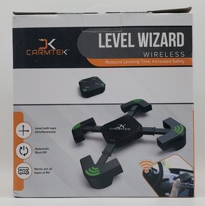 Carmtek Level Wizard V2.0 Wireless RV Camper Leveling System New Open Box
