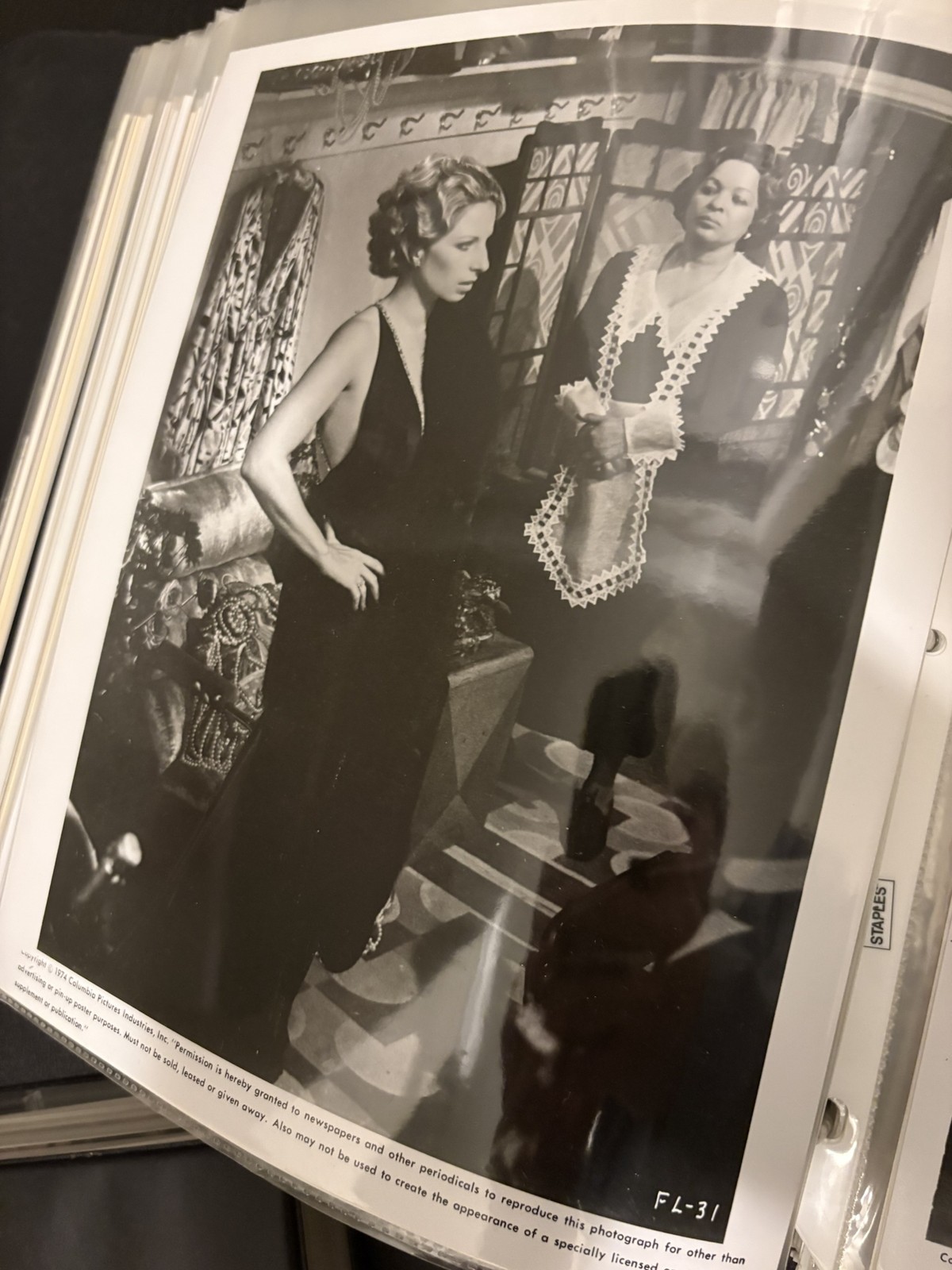 Vintage Barbra Streisand Funny Lady Movie Still Fanny Brice Dressing Room Scene