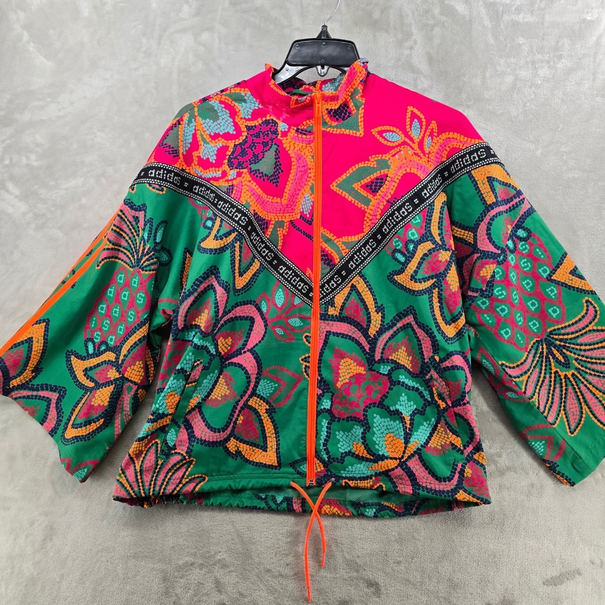 Adidas x Farm Rio Womens XL Pineapple Track Jacket Multicolor