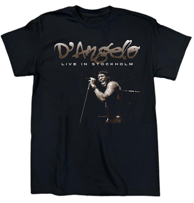 NEW D'Angelo Live In Tour Short Sleeve Cotton Black T Shirt S-5XL BT588