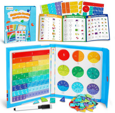 Magnetic Fraction Educational Puzzle, Magnetic Fraction Tiles  Fraction Circles