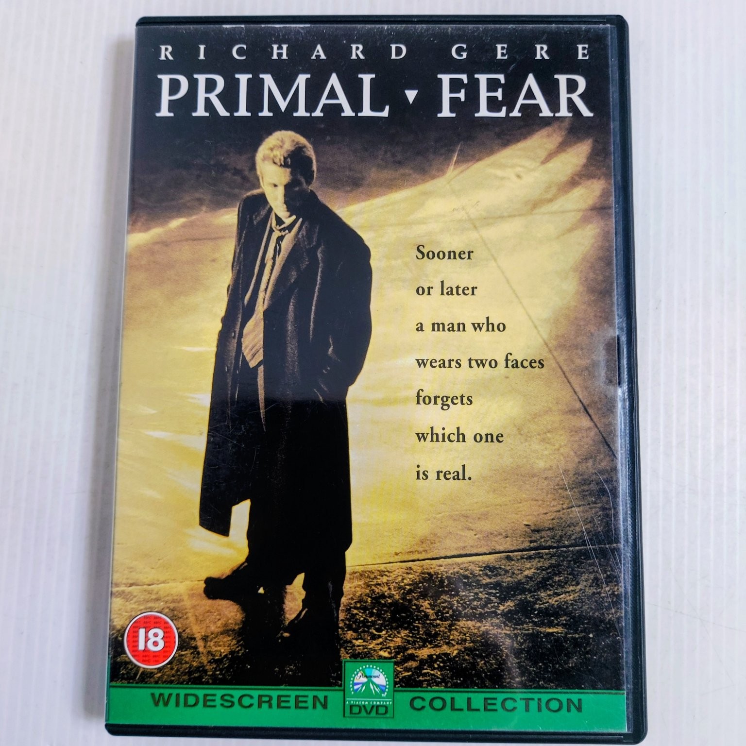 Primal Fear DVD Richard Gere Edward Norton Widescreen PAL Region 2