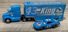 Disney Pixar Cars Dinoco The King Adventure Set 43 Hauler Trailer And Car