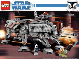 LEGO Star Wars 7675 Clone Wars AT-TE Walker NO BOX or MINIS