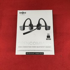 Shokz OPENCOMM UC Bone Conduction Headset Black C102 with Charging Cable