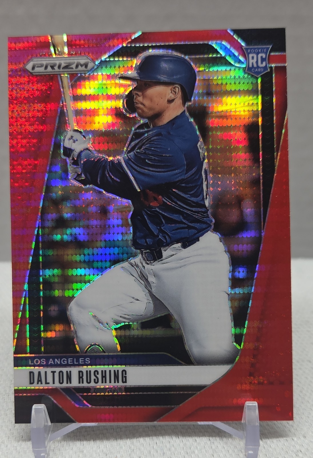 2025 Panini Prizm - Dalton Rushing, Dalton Rushing #291 Red Pulsar Prizm /399...