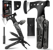Camping Multitool Accessories Gifts for Men Dad 16 in 1 Upgraded Multi Tool Surv