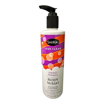 Body Wash Very Clean Sweet Mango  12 Oz By Shikai - Hydrating Formula