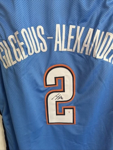 Shai Gilgeous-Alexander OKC Thunder signed autographed basketball jersey W/COA