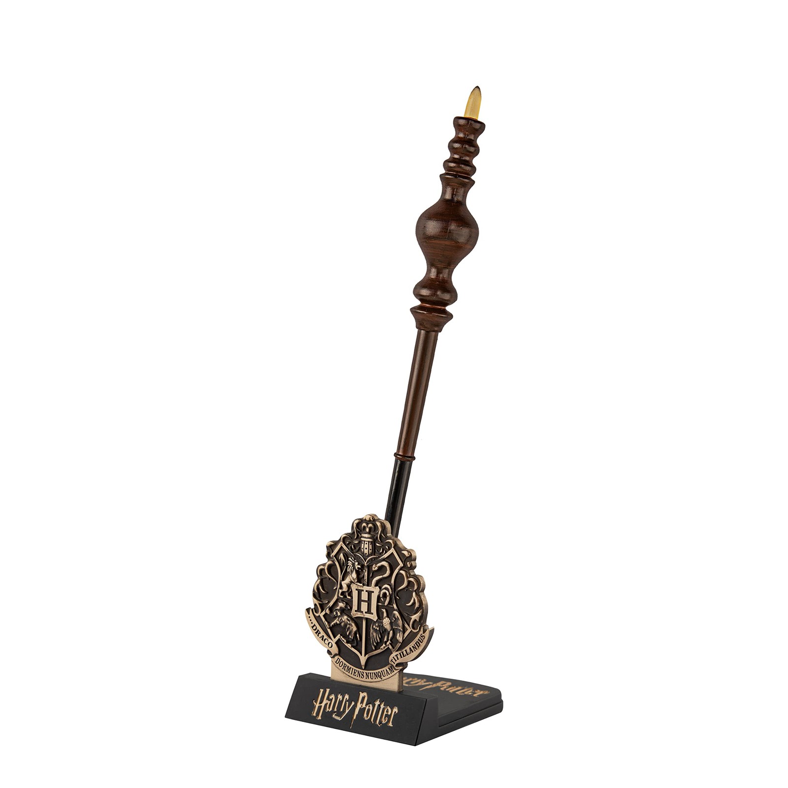 Stylo Baguette Harry Potter avec support et marque-page lenticulaire magique