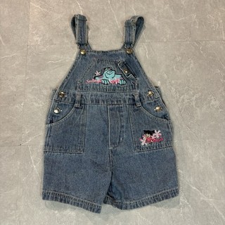 Vtg Monsters Ink Y2K Overalls Boo Sully Size 4/5 RARE