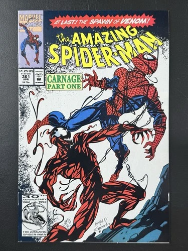 Amazing Spider-Man 361 VF+ NM-  Bagley Marvel 1992 1st Carnage