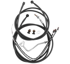 Burly Brand B30-1278 Cable and Brake Line Kit - Stainless Braid