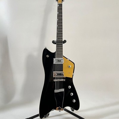 Front black and back yellow electric guitar, solid wood, local warehouse free sh