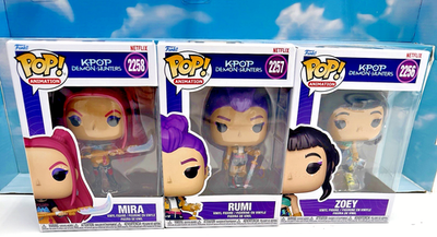 FUNKO POP! KPOP Demon Hunters Rumi, Mira & Zoey (Set of 3) 2256