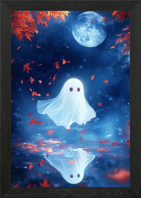 Ghostly Reflection Moonlight gerahmtes Wandbild Poster Leinwanddruck Bild