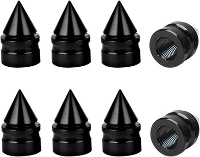 Car Tire Valve Caps, 8 Pack Spike Aluminium Alloy Auto Air Pressure Stem Caps, U