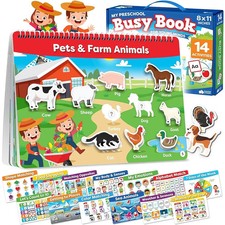 Montessori Busy Book for Toddlers Ages 3 Preschool Learning Activity Book