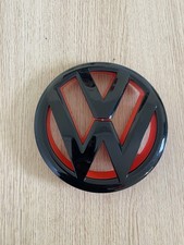 Vw Golf Mk6 Front Bumper Bonnet Main Grille Badge Blackred