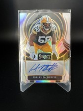 2025 Panini Select Isaiah Mcduffie Auto Silver Prizm #SIP-IME Green Bay Packers