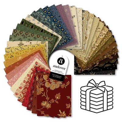 Trunk Treasures Fat Quarter Bundle by Jo Morton for Andover Fabrics 40 Pcs 18x22