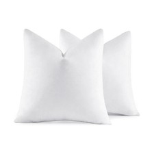 MIULEE 26x26 Euro Pillow Inserts,Set of 2 Down Feather Inch, White